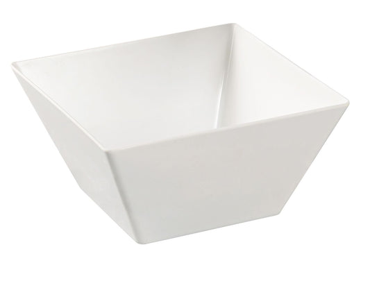 Yanco Square Bowl RM-405 is a durable and elegant serving solution, perfect for restaurants, catering services, and home dining. Crafted from high-quality melamine, this 18 oz square bowl mimics the look of ceramic while offering lightweight durability and shatter resistance. Designed as part of the Rome collection, its sleek white finish enhances any table setting, making it ideal for serving soups, guacamole, rice, and appetizers. 
