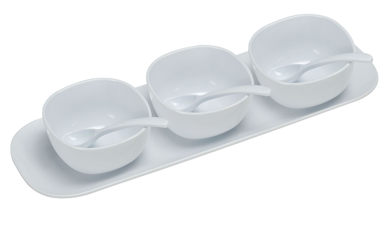Yanco Condiment Bowl Set RM-9002 12/Set is a stylish and practical addition to any dining establishment. Made from high-quality melamine, this set mimics the appearance of ceramic while offering superior durability and resistance to chipping or staining. Ideal for serving herbs, spices, dips, and sauces, this set is perfect for fine-dining restaurants, catered events, outdoor dining areas, and hotels. 