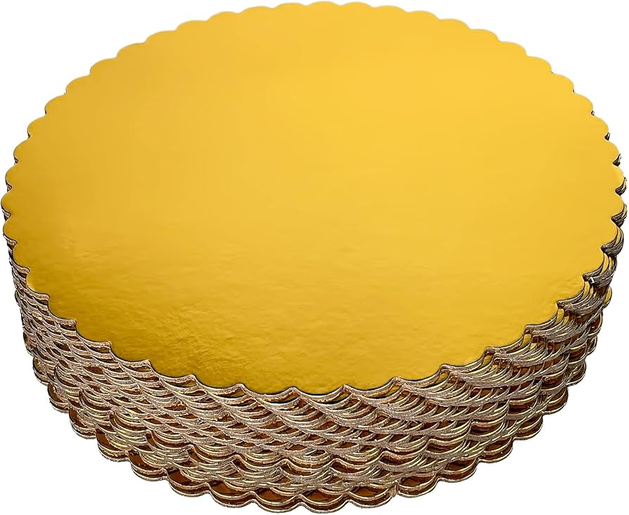 Gold Round 8" Cake Board Sheets