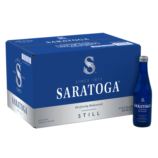 Saratoga Still Refreshing Natural Spring Water 12oz Bottle Case of 24
