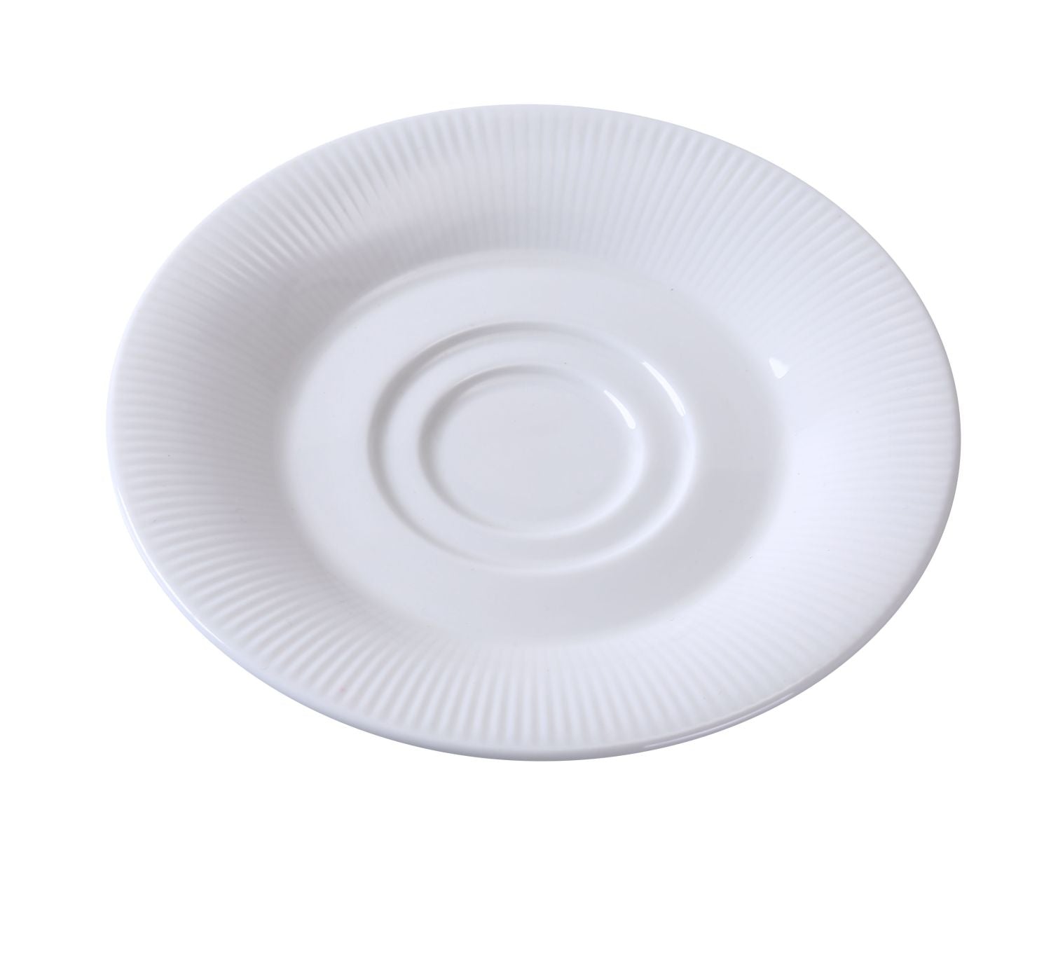 Yanco Saucer SI-002 is the perfect companion to Siena porcelain cups, completing your elegant table setting. Made from high-quality porcelain with a smooth white glaze, this 6-inch round saucer is both stylish and durable. Ideal for fine-dining restaurants, cafes, and catered events, it enhances the presentation of hot beverages. Designed for convenience, it is dishwasher, oven, and microwave safe, making it a practical choice for any establishment.