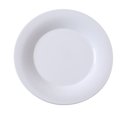 Yanco Round Plate SI-110 combines elegance and durability, making it a versatile addition to any dining setup. Crafted from high-quality porcelain with a smooth white glaze, this 10.5-inch round plate is ideal for serving salads, pasta, and main courses. Its scratch and chip resistant surface ensures lasting performance, even in high-traffic food service environments. 