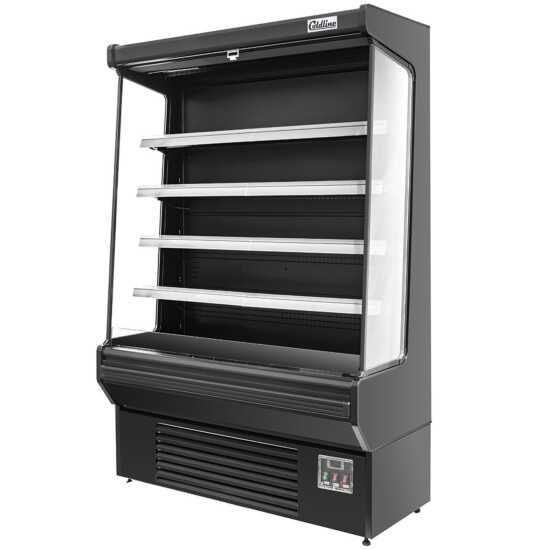 Coldline 51" Black Refrigerated Air Curtain Merchandiser