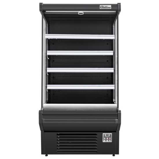 Coldline 51" Black Refrigerated Air Curtain Merchandiser
