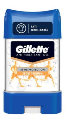 Gillette Clear Gel Antiperspirant Deodorant Sport Triumph 70 ml for all-day sweat and odor protection