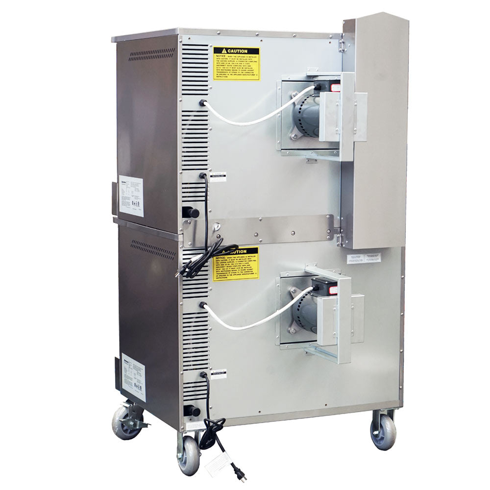Standard Range SR-COG-DBL Double Deck Full Size Gas Convection Oven - 108,000 BTU, engineered for high-capacity cooking in commercial kitchens, enabling versatile baking and roasting with dual oven space.