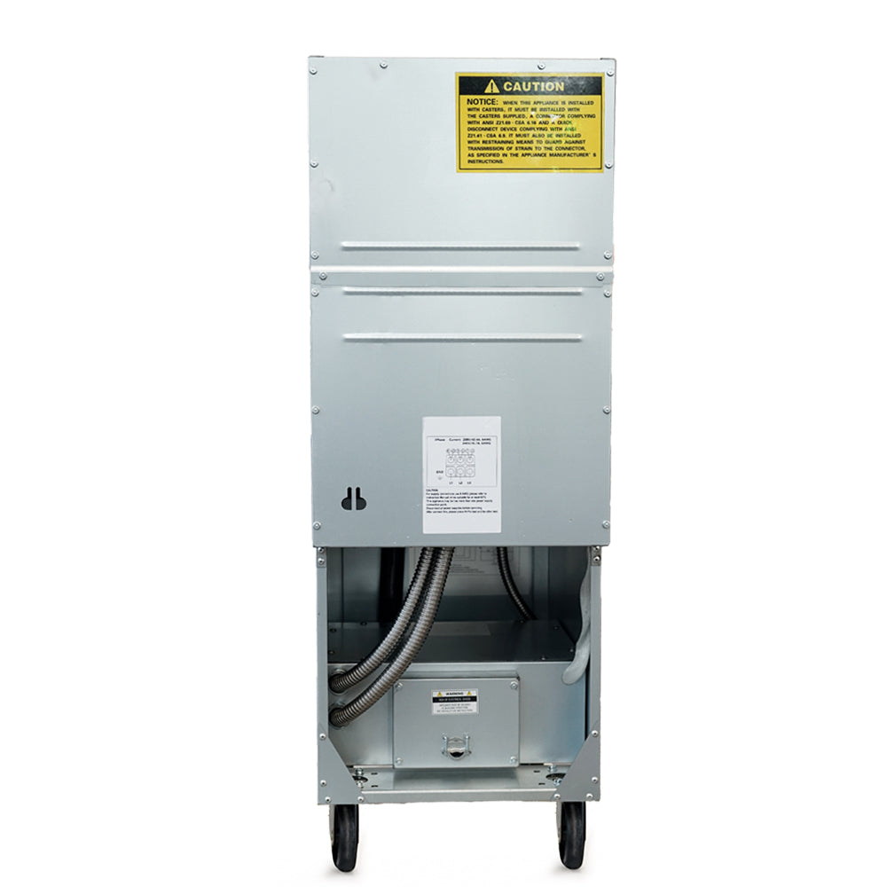 Standard Range SR-EF50-208-3 50lb electric floor fryer 208V 3 phase for high-capacity deep frying in restaurants cafes and commercial kitchens