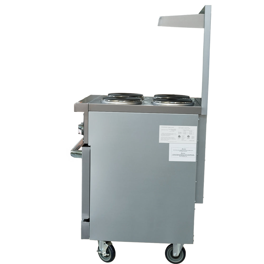 Standard Range SR-ER24-208 24-inch electric range with 4 burners and standard oven 208V 3 phase for efficient cooking in restaurants cafes and commercial kitchens