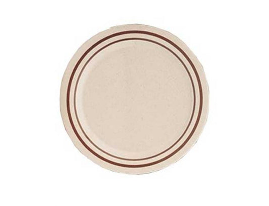 Yanco Round Bread Plate SS-106 is a stylish and durable addition to any dining setup. Measuring 6.25 inches in diameter, this round plate is perfect for serving salads, side dishes, sushi, or hot meals. Crafted from high-quality melamine, it offers the look of ceramic with enhanced durability, making it an excellent choice for busy restaurants, catered events, and casual dining establishments. 