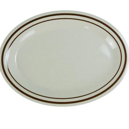 Yanco Oval Platter SS-211 is a durable and stylish addition to any food service setting. Measuring 11.5 inches in length and 8 inches in width, this oval platter provides ample space for serving appetizers, cold cuts, vegetables, and main courses. Crafted from high-quality melamine, it replicates the look of ceramic while offering superior resistance to breakage, making it ideal for restaurants, catering services, and casual dining establishments. 