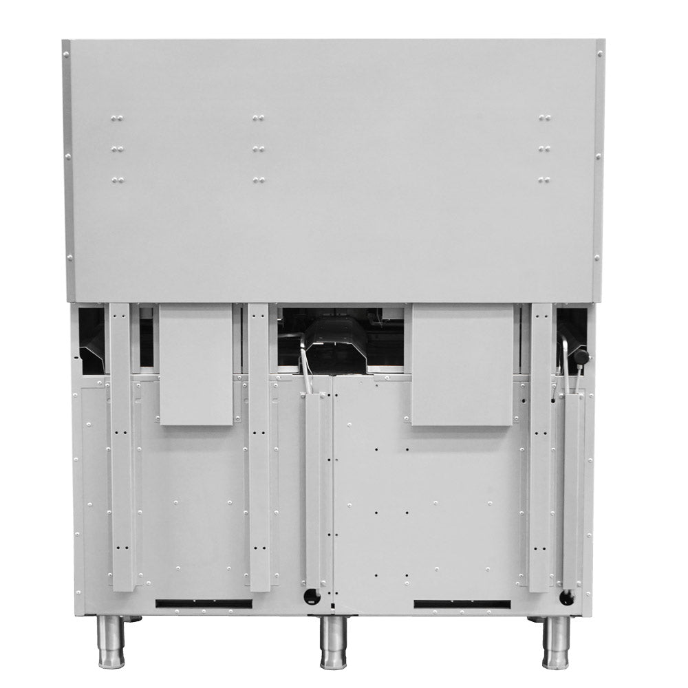 Standard Range SR-R48-24MG-NG 48-inch natural gas commercial range with 4 burners, 24-inch griddle top and 2 ovens 246000 BTU for versatile cooking in restaurants and commercial kitchens