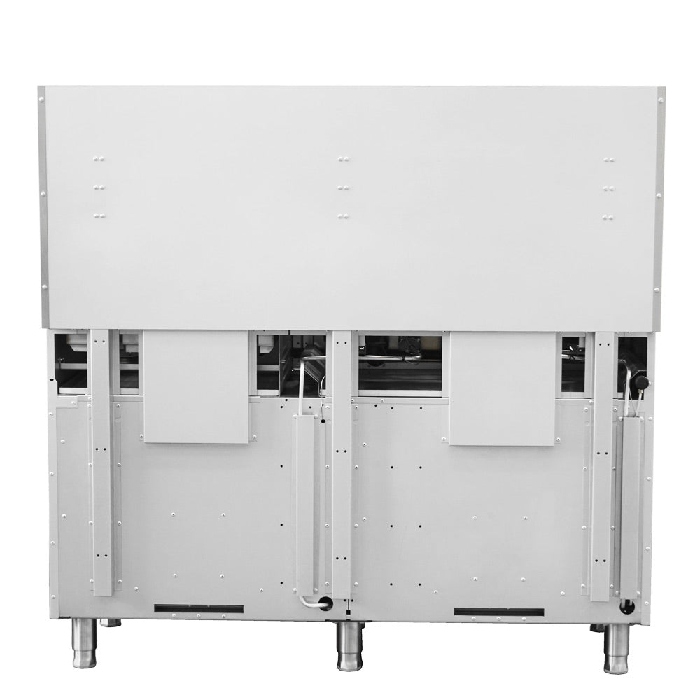 Standard Range SR-R60-24RG-NG 60-inch natural gas commercial range with 6 burners, 2 ovens and 24-inch raised griddle broiler 306000 BTU for versatile high-capacity cooking in restaurants and commercial kitchens