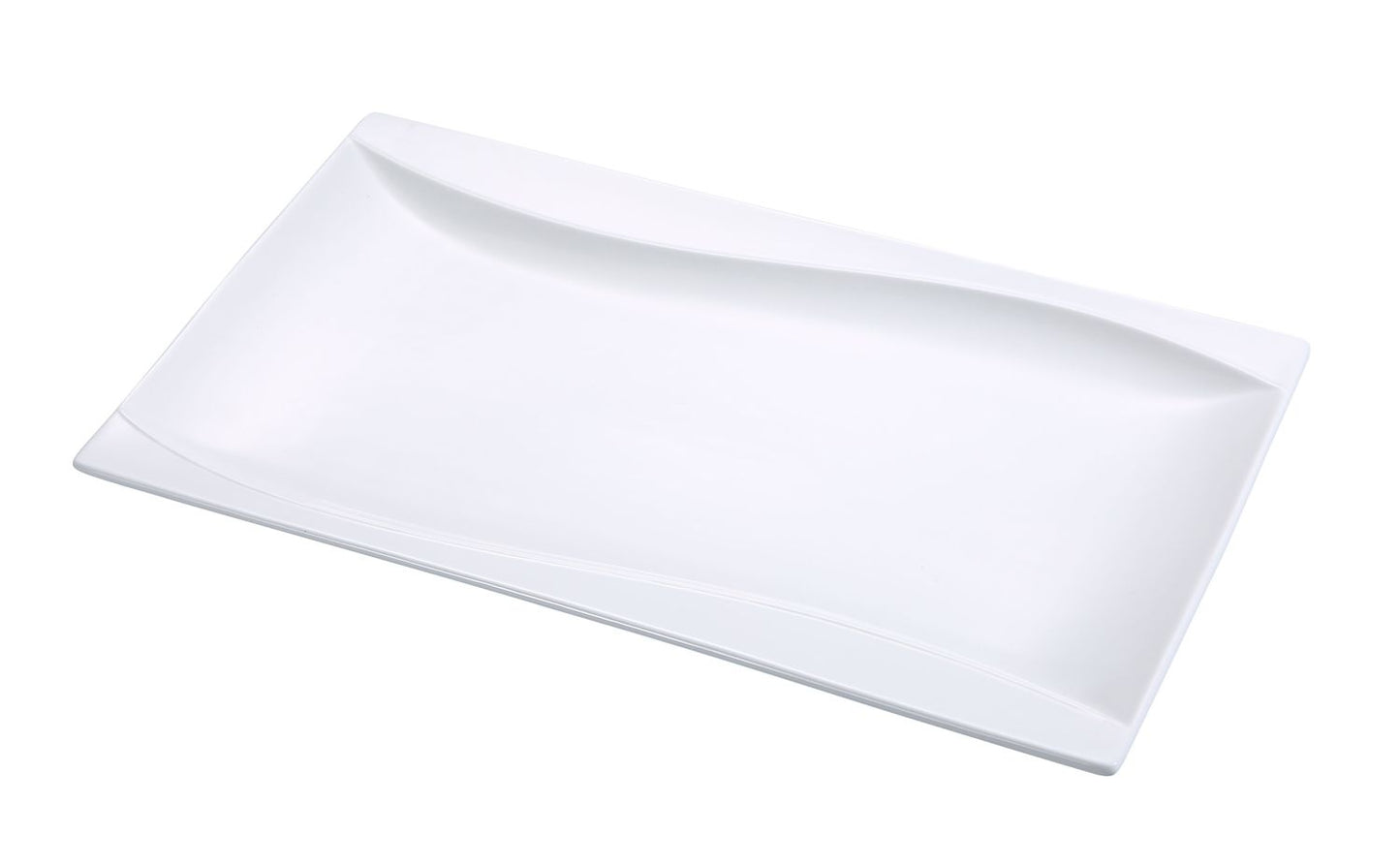 Yanco Rectangular Plate SW-213 is a refined and versatile addition to any tableware collection. Crafted from high-quality porcelain, it features a smooth white glaze and distinctive sea wave-shaped sides that enhance food presentation. Designed for serving salads, pasta, hot meals, and more, this plate is perfect for fine-dining restaurants, catered events, outdoor dining, and hotels. 