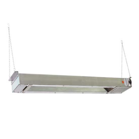 Prepline SW24 24" Strip Warmer with Support Chains, 120V, 500W - Provides consistent heat to keep food warm and ready to serve, ideal for restaurants, buffets, and catering applications.