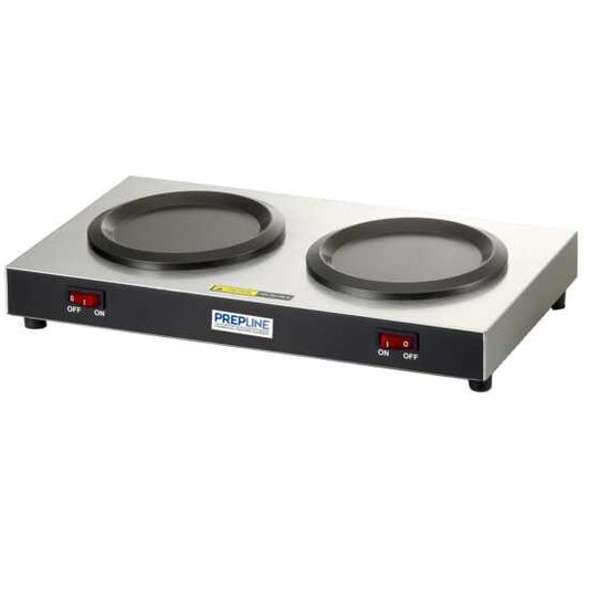 The Prepline PDW2-F Double Burner Warmer Plate offers 200W of power to keep food and beverages warm. Ideal for buffets, cafes, and events, it ensures consistent heat for extended periods.