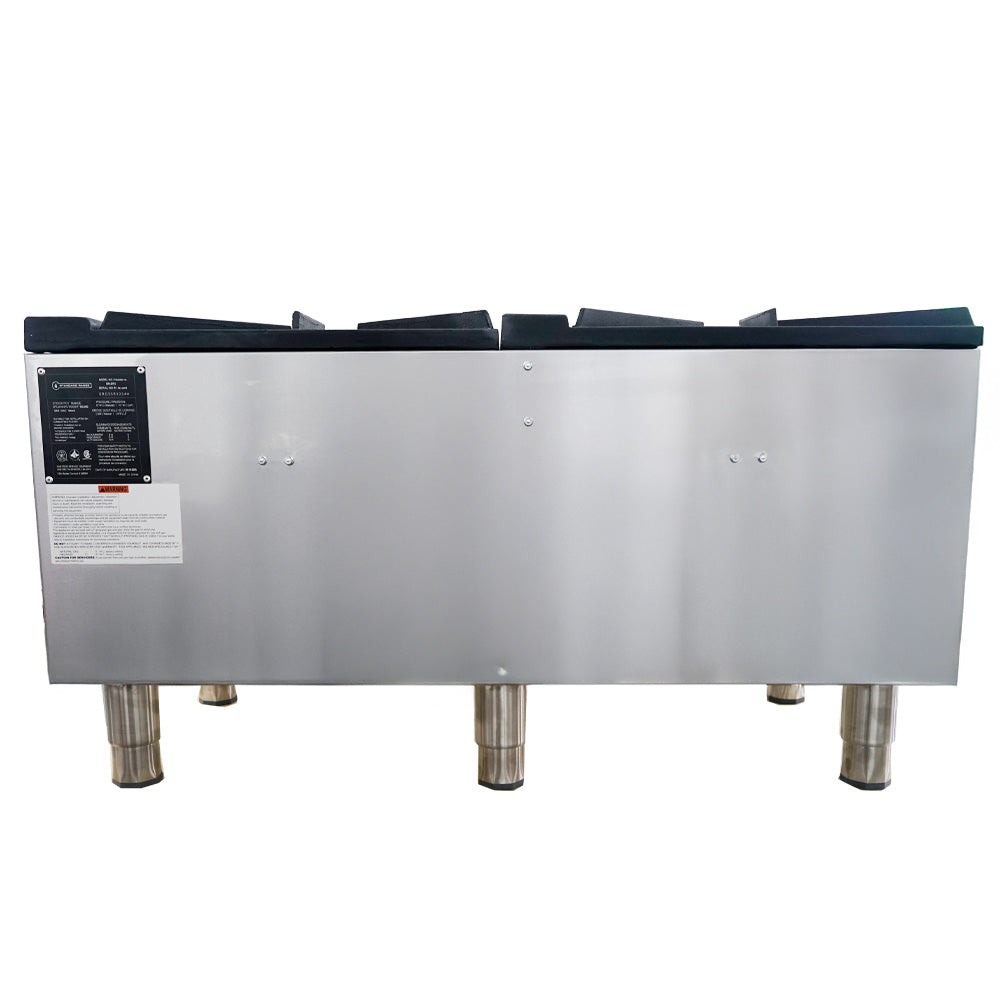 Standard Range SR-SP2 double 18-inch burner commercial gas stock pot range 160000 BTU for high-capacity boiling and stock preparation in restaurants and commercial kitchens