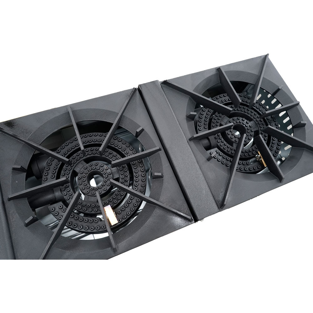 Standard Range SR-SP2 double 18-inch burner commercial gas stock pot range 160000 BTU for high-capacity boiling and stock preparation in restaurants and commercial kitchens