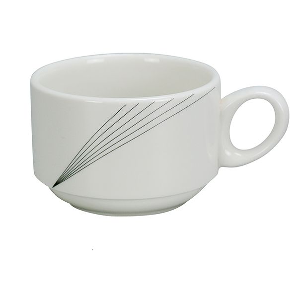 Yanco Coffee/Tea Cup Stackable UR-001 is a refined and functional choice for any dining setting. Made from high-quality porcelain with a smooth white glaze, this 3.5-inch cup offers a 7 oz serving size, ideal for coffee, tea, or hot cocoa. Its stackable design ensures easy storage, making it a practical addition to cafes, restaurants, and catering events. The Urban Line collection features a sleek, modern aesthetic that complements both casual and upscale table settings. 