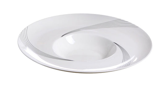 Yanco Dessert Plate UR-612 brings elegance and versatility to any dining setting. Crafted from high-quality porcelain with a smooth glazed finish, this plate is designed to withstand frequent use while maintaining its refined appearance. Its 12-inch size makes it ideal for serving fruits, ice cream, and other desserts. The sleek bone white color enhances presentation, making it a great addition to fine-dining restaurants, banquets, catered events, and hotels. 
