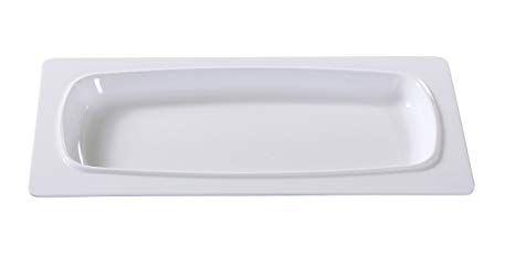 Yanco Deep Rectangular Plate VE-413 combines durability and elegance, making it a versatile choice for serving pasta, risotto, salads, and more. Measuring 12.75 inches by 6.75 inches, this high-quality melamine plate offers the appearance of ceramic while being break and chip resistant. Its sleek white finish complements any restaurant setting, from Italian trattorias to modern dining establishments. 