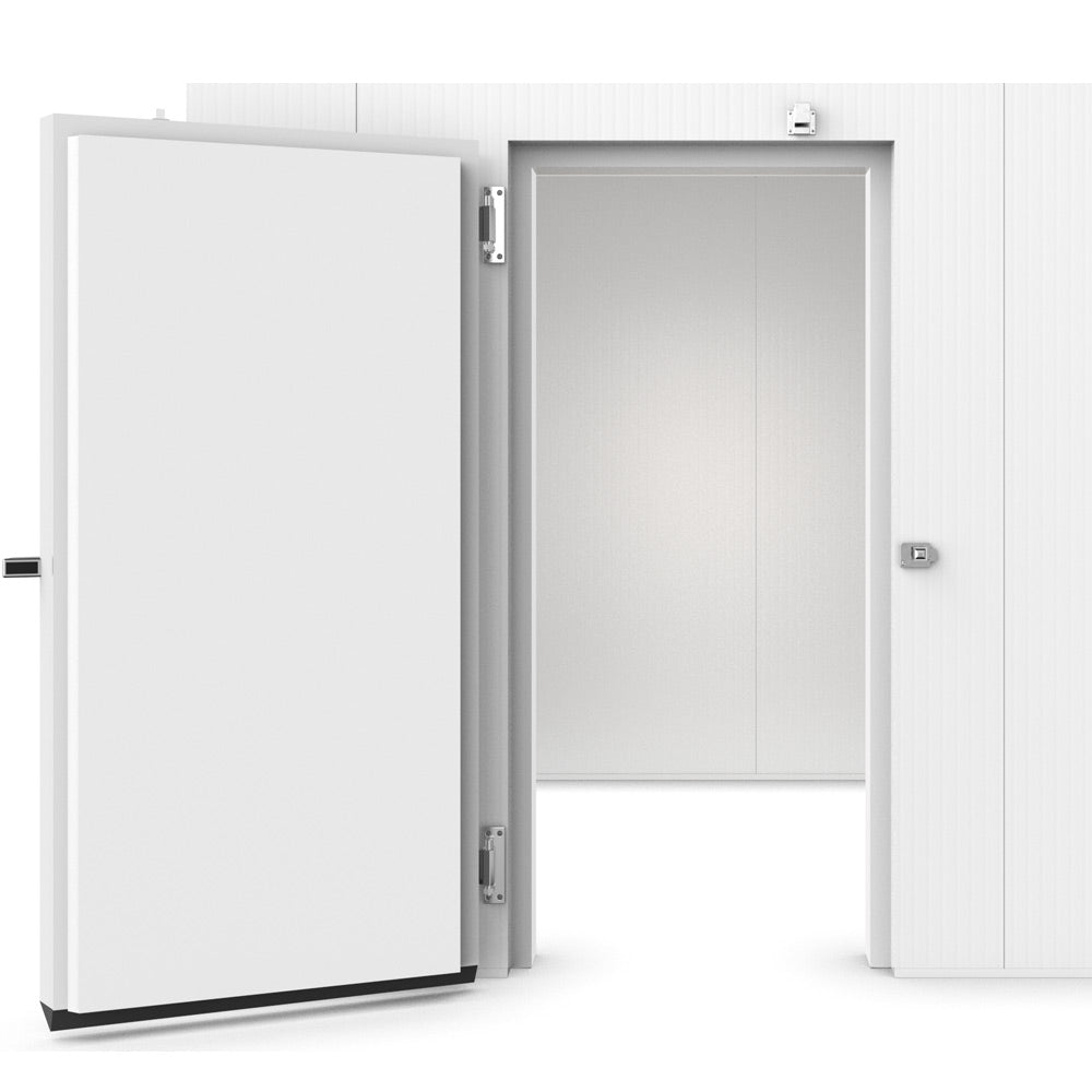 Coldline 14 x 14 walk-in refrigerator cooler box for large-scale cold storage of food and beverages in restaurants grocery stores and commercial kitchens