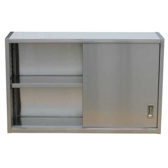 Prepline 15" x 60" stainless steel wall cabinet with a flat top, designed for efficient storage in commercial kitchens.