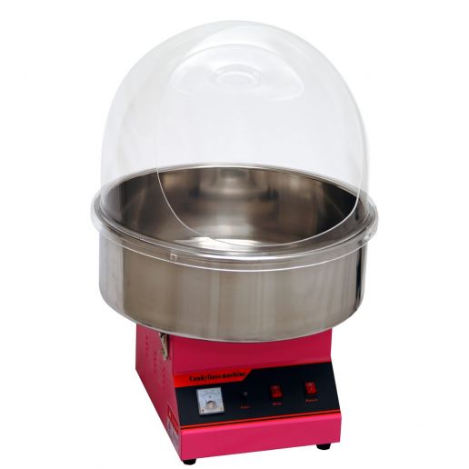 Benchmark Zephyr-Cotton Candy Machine 1/Pack with a 4000 RPM engine and 900 watt heating system, this unit will be able to serve large gatherings with ease. The unique heating element gets to flossing temperature in just seconds allowing for “on-demand” operation making it ideal for environments that make only one cone at a time. The spinning head is removable, which also makes cleaning very easy.