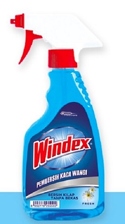Windex Glass Cleaner, 500 mL spray bottle for streak-free cleaning of glass, mirrors, and smooth surfaces