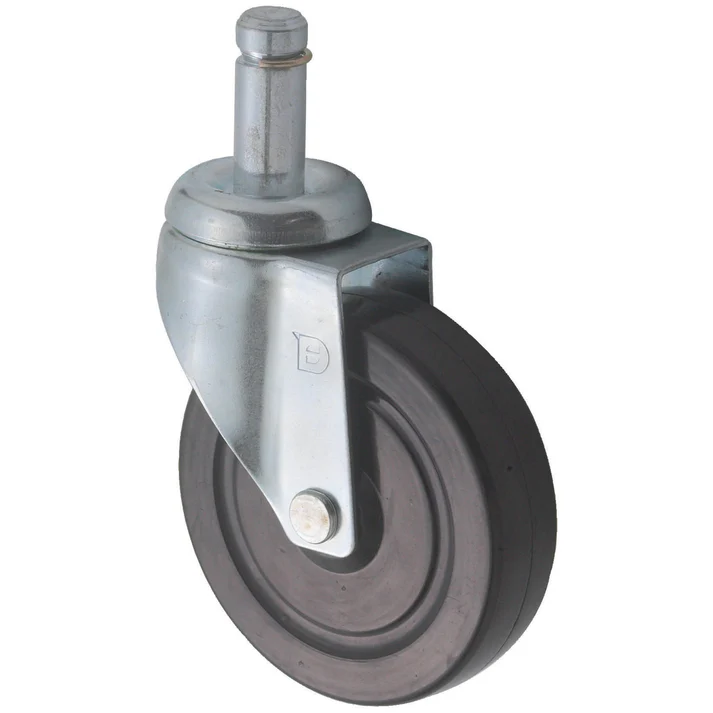 (Without Brake, With Brake) Caster for VC-Series Shelves 4/Pack easily maneuver heavy shelves and shelving carts around your kitchen with this 5" caster. Since even the most reliable caster wheel can wear down from extensive use, keep this high quality replacement on hand to ensure that your shelves and shelving carts are always in excellent working condition. This caster wheel smoothly glides on any hard surface.