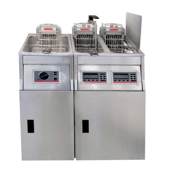 Prepline XFS Stainless Steel Fryer Shield Splash Guard for Deep Fryers, designed to protect surrounding areas from oil splatters while frying, enhancing safety and cleanliness in commercial kitchens.