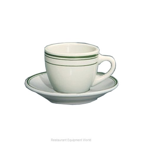 Yanco Cup GB-35 is unique and high-quality restaurant drinkware. It is made from elegant porcelain. You can serve any cold or hot drinks in these cups - coffee, tea, cocoa, etc. These cups will perfectly fit any establishment. Thanks to the elegant appearance, these Green Band collection smooth surface cups will always look stylish in your fine dining restaurant, cafe or catering events. The popular volume of the cup allows you to easily serve the right amount of drink. 