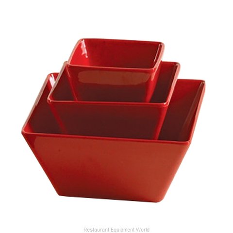 Yanco Square Bowl ME-407 This square bowl is just the right size for your favorite snacks, dips, soups, and more. Made from high-quality melamine, this bowl is built to last and is dishwasher safe for easy cleaning. With its unique speckled red design, this bowl is sure to impress your guests and add a touch of elegance to any table setting. The square shape of the bowl not only looks great but also makes it easy to stack and store in your cabinets. 