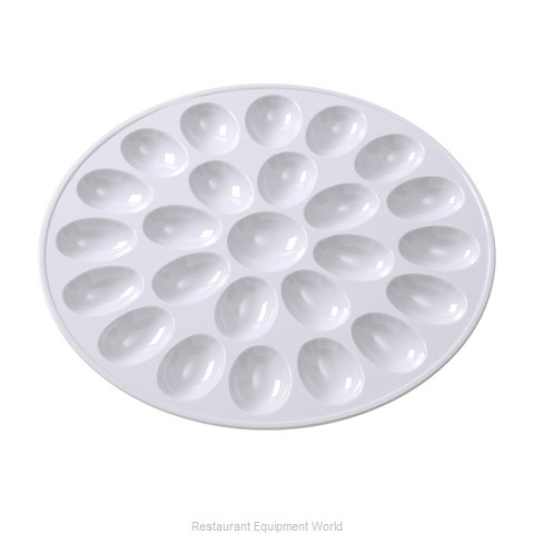Yanco Egg Holder NC-1014 is the perfect solution for storing and displaying your eggs in style! Measuring 12-1/2" in diameter and 3/5" in height, this egg holder can accommodate up to 25 eggs, making it ideal for large families or avid bakers. Crafted from high-quality melamine, the egg holder is not only durable and long-lasting but also dishwasher safe for easy cleaning.
