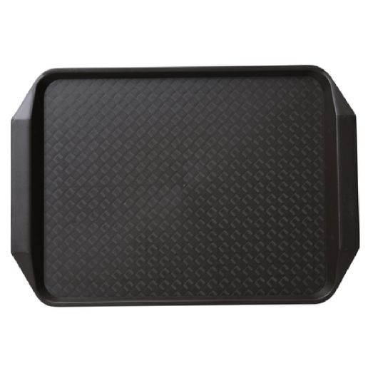 Yanco Fast Food Tray With Handle FT-803BR feature a durable plastic construction with a non-slip surface, ensuring secure transport of food and beverages. Designed for heavy use, they are perfect for restaurants, cafeterias, catered events, or home dining. The brown color adds a modern touch, while the rectangular shape provides ample space for serving meals, drinks, or appetizers. Lightweight and easy to handle, these trays are ideal for fast-paced environments and frequent use.