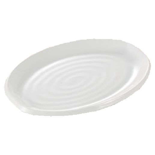 Yanco Oval Plate MD-214 This oval-shaped plate not only adds a touch of elegance to your table setting, but it is also highly practical. Measuring 14"L x 10-1/2"W, it provides ample space for your culinary creations, making it ideal for dinners, buffets, and catering events. Crafted from high-quality melamine, this plate is built to last. It is dishwasher safe, ensuring that cleaning up after a meal is a breeze. The white color of the Milando Plate adds a classic touch to your table setting.