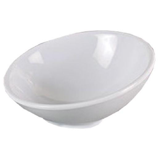 Yanco Sheer Bowl MD-304 Crafted from high-quality melamine, this bowl is designed to last and withstand the test of time. With a capacity of 3-1/2 oz. and a diameter of 4 inches, this bowl is perfect for serving small portions of your favorite dishes or snacks. The round, slanted design gives it a modern and stylish look, while the white color adds a touch of elegance to any table setting. It's dishwasher safe, making cleaning up after meals a breeze.