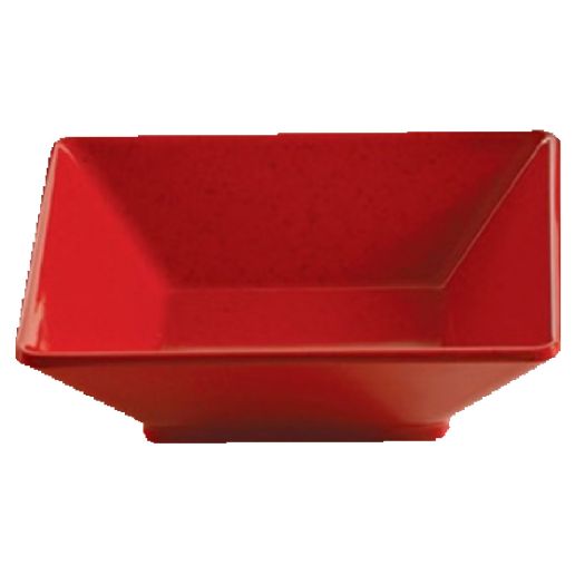Yanco Square Plate ME-307 a versatile and stylish addition to your dinnerware collection. With a generous 22 oz. capacity and a square shape measuring 7"L x 7"W x 2"H, this bowl is perfect for serving up your favorite dishes. The speckled red melamine material gives it a unique and eye-catching look, while also making it dishwasher safe for easy cleaning. Whether you're entertaining guests or enjoying a meal with your family, this Mexico Bowl is sure to impress.