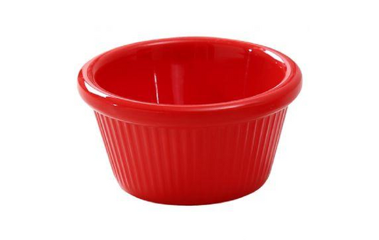 Yanco Fluted Ramekin NC-509RD is a great way to add a touch of elegance to your dining table. This can be used for a variety of dishes like desserts and appetizers. This product has a two-ounce capacity, perfect for creating eye-catching dishes.