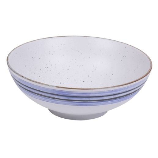 Yanco Noodle Bowl OC-608 is a stunning and practical choice for serving noodle dishes, soups, and stews. Crafted from high-quality porcelain with a smooth glazed finish, this round bowl features a generous 28-ounce capacity and an elegant white base with a blue Ocean Collection design. Measuring 8 inches in diameter and 3 inches in height, it provides ample space for hearty portions. 