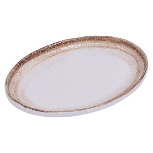 Yanco Platter RO-2314 is a stylish and durable choice for serving a variety of dishes. Made from high-quality porcelain with a glazed finish, this oval platter measures 14 inches in length, 9.25 inches in width, and 1.5 inches in height. Its white and brown color combination adds a rustic charm to any dining setting, making it ideal for both casual and formal occasions. Designed for convenience, it is dishwasher, oven, and microwave safe, ensuring effortless use in busy dining environments.