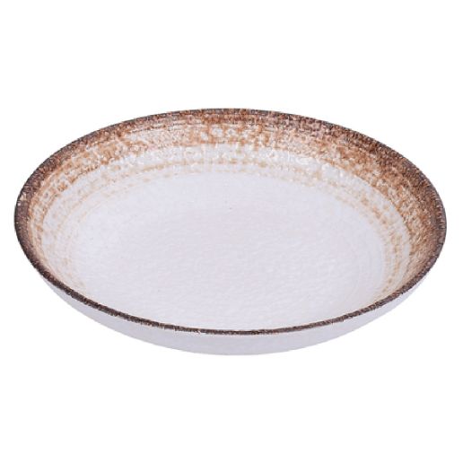 Yanco Salad/Pasta Bowl RO-2609 is a stylish and durable choice for serving generous portions of pasta, salads, and more. Made from high-quality porcelain with a glazed finish, this round bowl features a refined two-tone design in white and brown. Measuring 9 inches in diameter with a height of 1.75 inches, it offers a 30-ounce capacity, making it ideal for both casual and upscale dining. Its pebbled texture enhances both visual appeal and functionality by helping to keep food securely in place.