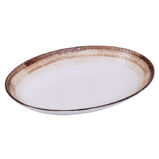 Yanco Deep Oval Plate RO-2912 is a stylish and durable choice for serving generous portions of entrees and side dishes. Made from high-quality porcelain with a glazed finish, this oval plate features a refined two-tone design in white and brown. Measuring 12 inches in length, 9 inches in width, and 1.75 inches in height, it offers a spacious 28-ounce capacity, making it perfect for a variety of meals. 