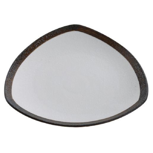 Yanco Triangle Plate RO-307 is a stylish and durable choice for serving a variety of dishes. Made from high-quality porcelain with a glazed finish, this uniquely shaped plate features a sleek white design that enhances any table setting, making it ideal for fine-dining restaurants, catered events, outdoor dining, and hotels. Designed for versatility, it is perfect for serving salads, pasta, and hot meals. Built for convenience, it is dishwasher, oven, and microwave safe. 