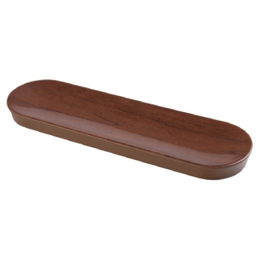 Yanco Olive Tray WL-711 combines durability with rustic elegance, making it a stylish and practical addition to any dining setup. Crafted from high-quality melamine, this rectangular tray features a beautiful wood grain design that enhances presentation while ensuring long-lasting use. Measuring 11.5" in width, 3.5" in depth, and 0.75" in height, it provides ample space for serving olives, appetizers, or small bites. 