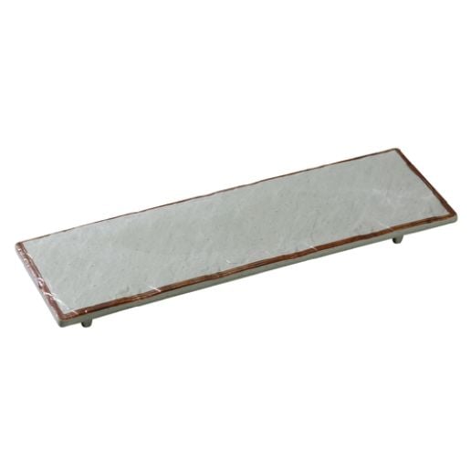 Yanco Rectangular Display Plate With Foot YO-4015 is designed to bring elegance and dimension to your food presentation. Crafted from high-quality melamine, this rectangular plate features a sophisticated matte green finish that enhances any dish. Its footed design adds height, creating a visually striking display for appetizers, desserts, or signature entrées. Durable and dishwasher safe, this plate is built for both style and practicality, making it a must-have for restaurants, cafes, and catered events.