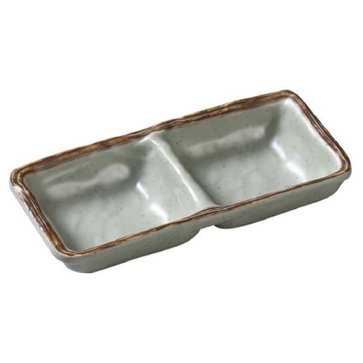 Yanco Double Sauce Dish YO-4031 offers a stylish and functional way to serve sauces, dips, and condiments. Designed with two 5 oz. compartments, this rectangular dish provides ample space for pairing complementary flavors. Crafted from high-quality melamine, it features a sleek matte green finish that enhances any table setting. Built for durability and everyday use, this dish is also dishwasher safe for effortless cleaning. 