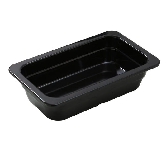 Yanco Pan GN-512BK 6/Pcs is an affordable and reliable addition to your tableware collection. These pans are made from high-quality melamine material, that makes its dinnerware look like ceramics. These GN collection pans are commonly used for preparing and serving big portions of a variety of dishes like lasagna, cheese or egg dishes, macaroni and cheese, and other food. These pans would be perfect for your fine-dining restaurant, catered events, outdoor dining area or even hotels.