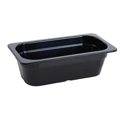 Yanco Pan GN-513BK 6/Pcs is an affordable and reliable addition to your tableware collection. These pans are made from high-quality melamine material, that makes its dinnerware look like ceramics. These GN collection pans are commonly used for preparing and serving big portions of a variety of dishes like lasagna, cheese or egg dishes, macaroni and cheese, and other food. These pans would be perfect for your fine-dining restaurant, catered events, outdoor dining area or even hotels.