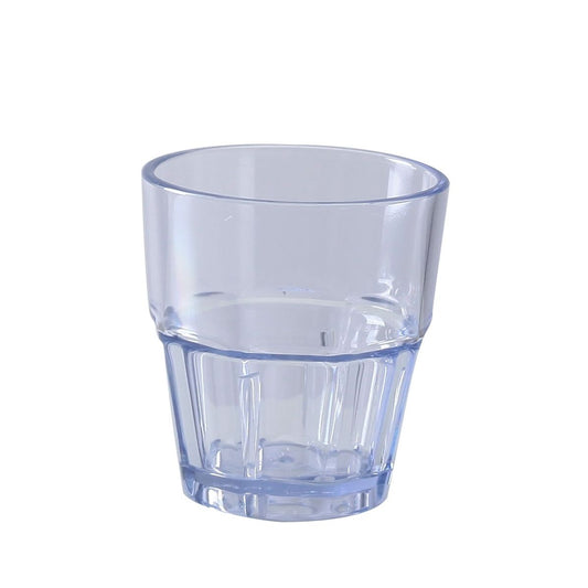 Yanco Rocks Tumbler HA-005 is a durable and stylish choice for serving beverages in both casual and upscale settings. Designed with a 5.5 oz. capacity, this compact glass is ideal for cocktails, spirits, and other drinks. Made from high-quality SAN plastic, it offers the clarity of glass while providing superior break resistance, making it perfect for high-traffic environments like bars, restaurants, and catering events.