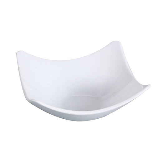 Yanco Square Bowl LK-310 is an essential serveware in both home and commercial use. Whether you own a restaurant, diner, cafeteria or catering company, this great bowl with rolled edges will beautifully present your fresh green salads, pasta and many different food to the customers. Bone white color and sleek lines of Yanco Lion King collection create a perfect base for your colorful and flavorful dish. Made of durable porcelain, this plate is dishwasher, microwave and freezer safe.